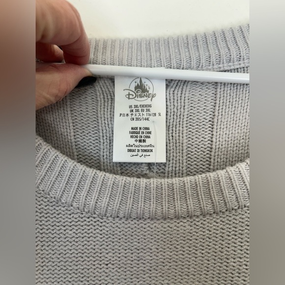 Disney Parks Sweater Womens Storm Trooper Cable Knit Crew Neck Pullover Size 3XL - Picture 5 of 11